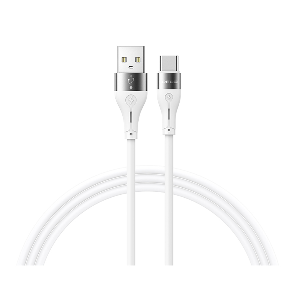 [RNZ-TA121556] Recci RS11C Swift Serisi USB-A to Type-C 3A Hızlı Şarj Özellikli Data ve Şarj Kablosu 1M