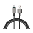 Recci RS42C Lamp Display Serisi USB-A to Type-C 100W Hızlı Şarj Özellikli Data ve Şarj Kablosu 1.5M