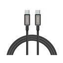 Recci RS42CC Lamp Display Serisi Type-C to Type-C PD 240W Hızlı Şarj Özellikli Data ve Şarj Kablosu 1.5M