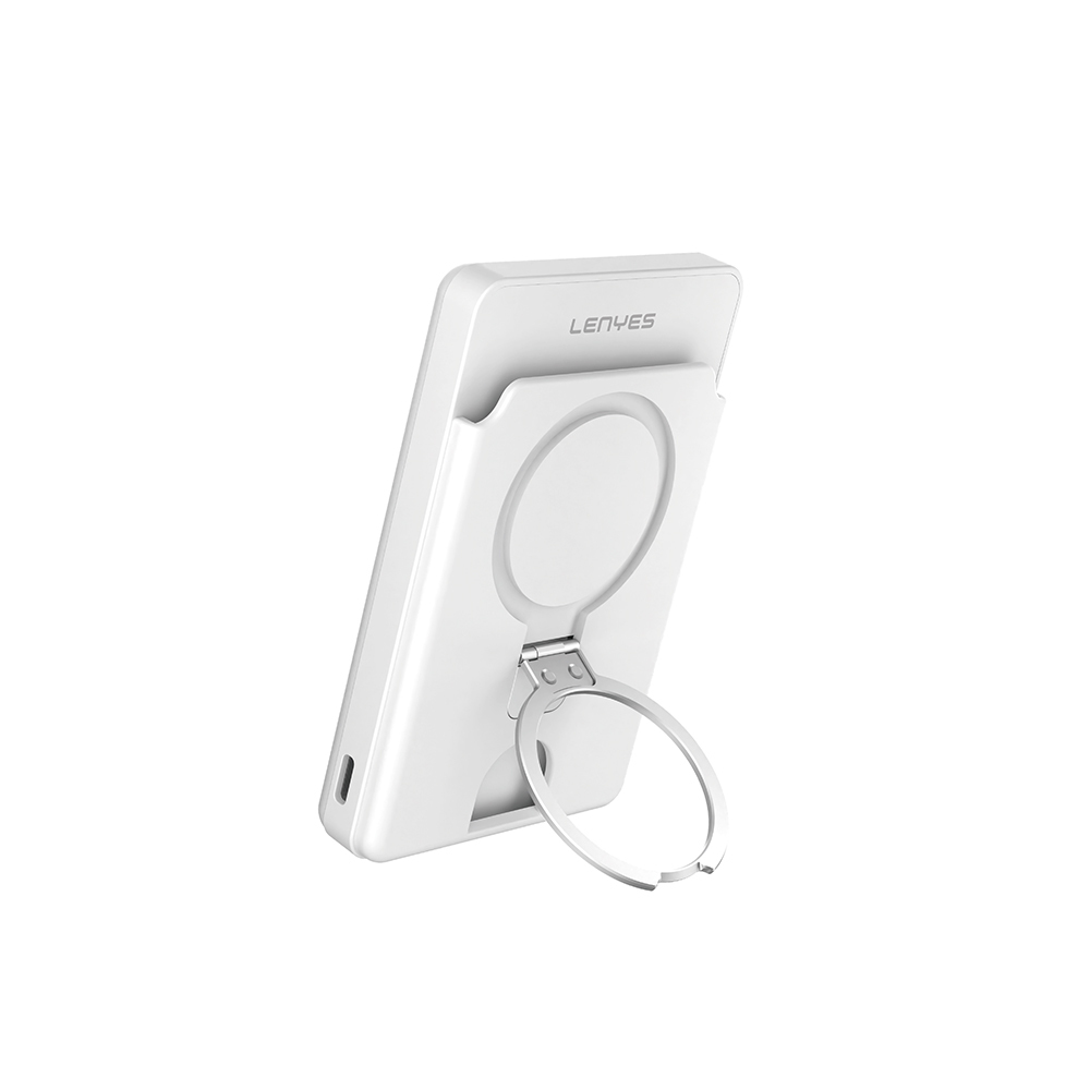 [RNZ-TA121221] Lenyes PW0006D PD 20W Hızlı Şarj Özellikli Kartlıklı Standlı Wireless Powerbank 15W 5000mAh