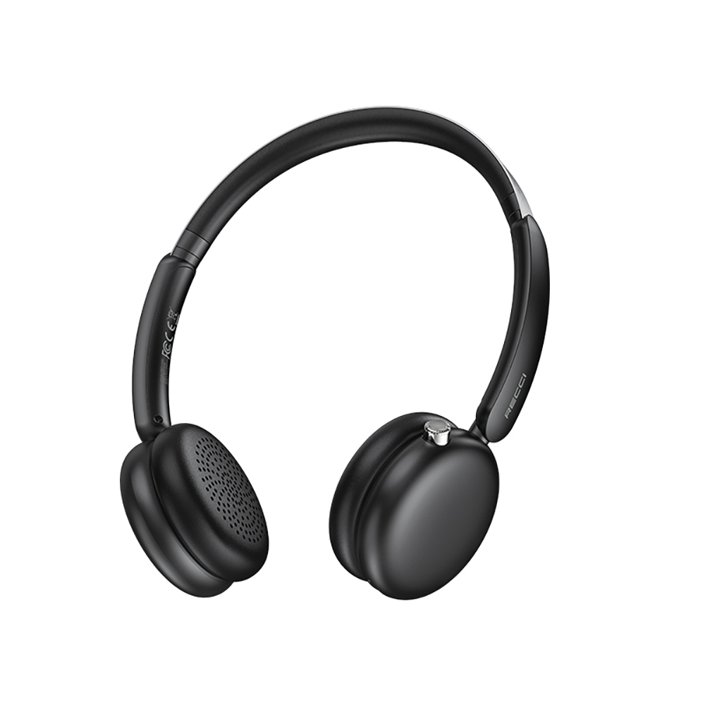 [RNZ-TA122233] Recci REP-W95 ANC/ENC Özellikli Hi-Fi Ses Kaliteli Kulak Üstü Bluetooth v5.3 Kulaklık (Siyah)