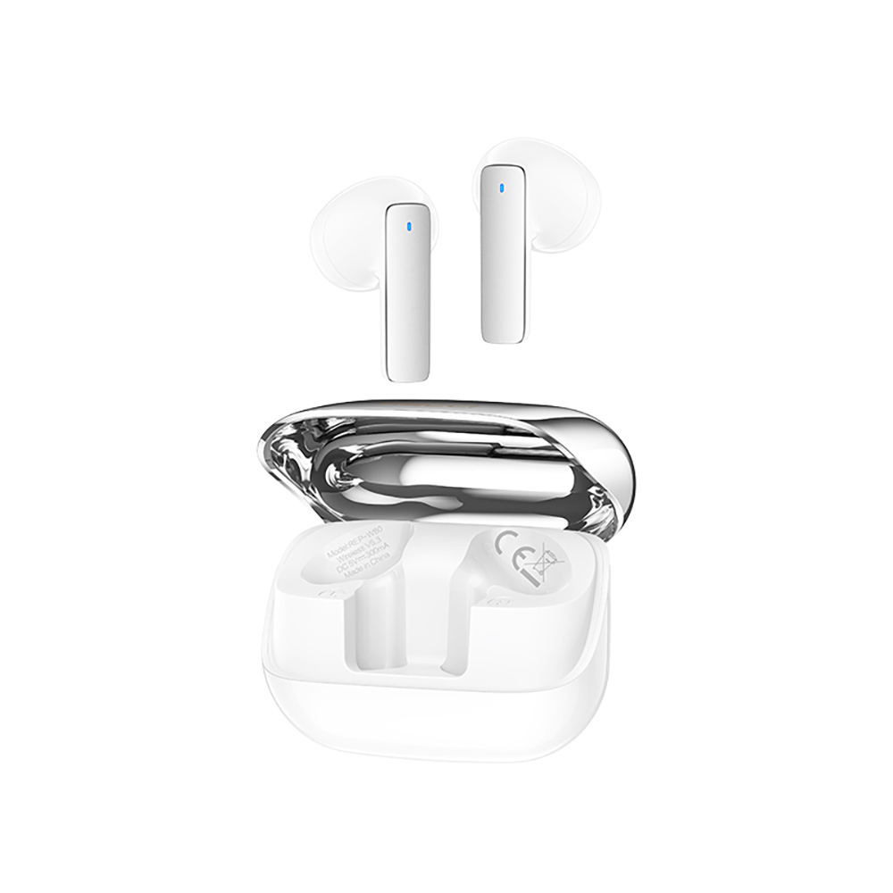 [RNZ-TA122229] Recci REP-W80 Hi-Fi Ses Kaliteli TWS Kulak İçi Bluetooth v5.3 Kulaklık (Beyaz)