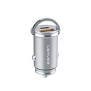Lenyes CA60 Hızlı Şarj Özellikli Dual Type-C + USB-A Portlu Mini Araç Şarj Aleti PD 45W