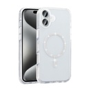 Apple iPhone 16 Uyumlu Kılıf Taşlı Tasarım M-safe Şarj Özellikli Zore Koment Silikon Kapak