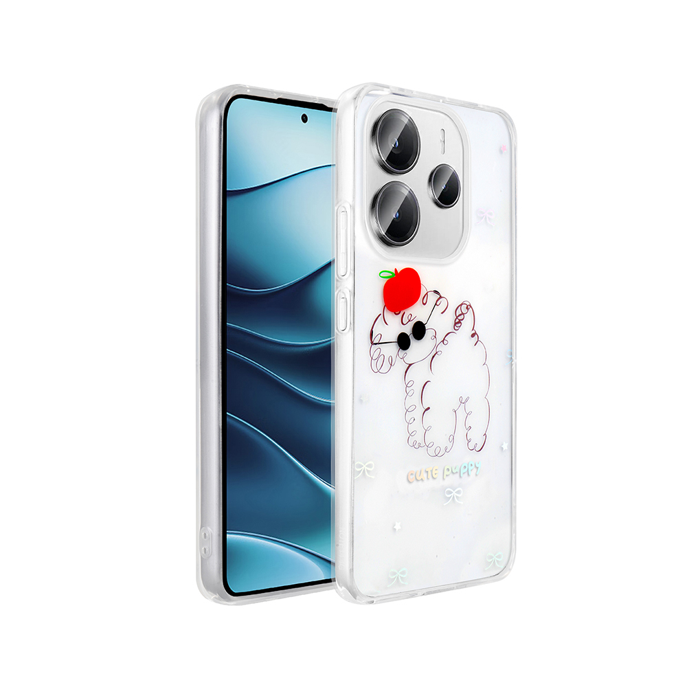 Xiaomi Redmi Note 14 4G Uyumlu Kılıf Şeffaf Figürlü Zore Folk Sert Kapak
