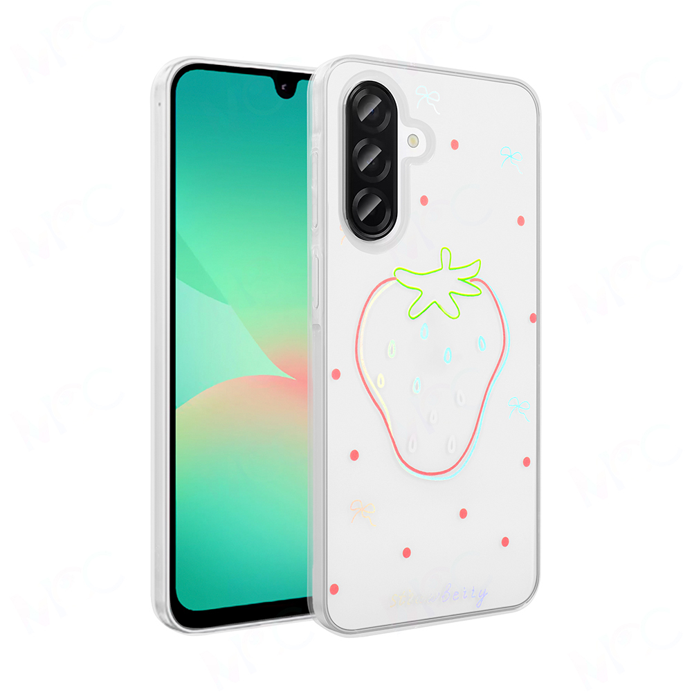 [RNZ-TA122983] Samsung Galaxy A36 Uyumlu Kılıf Şeffaf Figürlü Zore Folk Sert Kapak (Kalp)