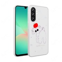Samsung Galaxy A56 Uyumlu Kılıf Şeffaf Figürlü Zore Folk Sert Kapak
