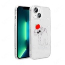 Apple iPhone 14 Uyumlu Kılıf Şeffaf Figürlü Zore Folk Sert Kapak