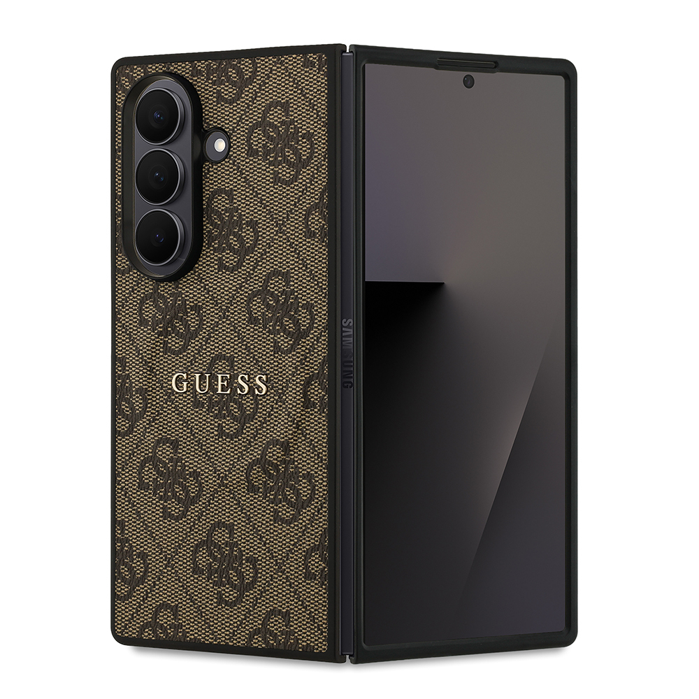 Samsung Galaxy Z Fold 7 Uyumlu Kılıf Guess Orjinal Lisanslı M-safe Şarj Özellikli 4G Desen Yazı Logolu Kapak