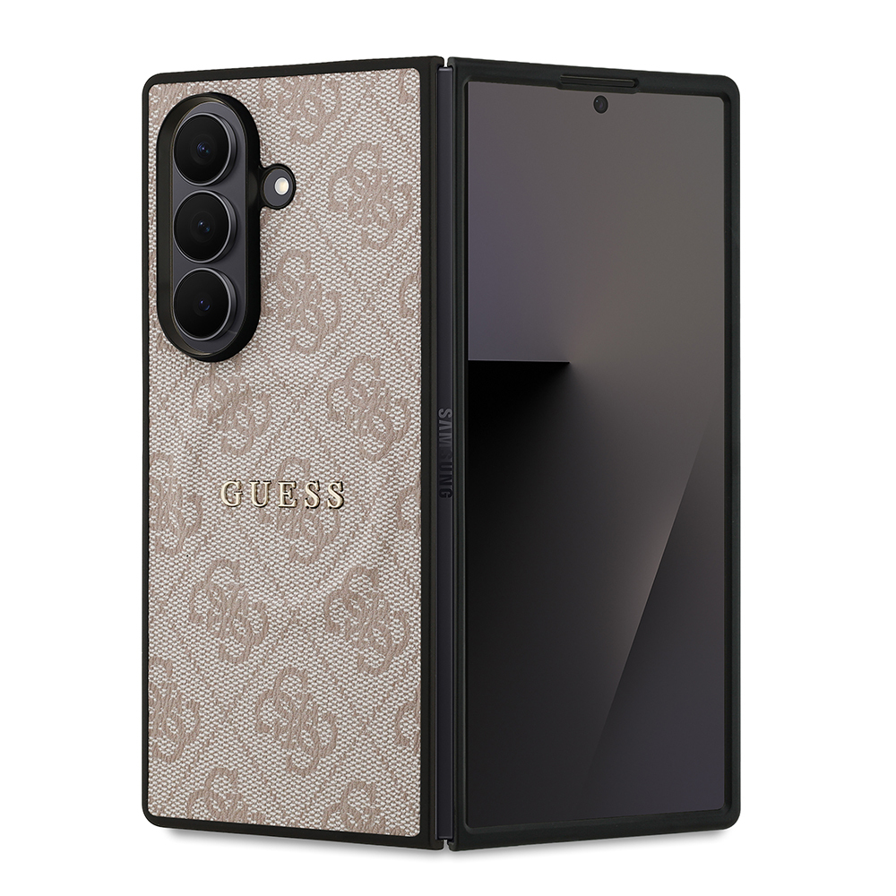 Samsung Galaxy Z Fold 7 Uyumlu Kılıf Guess Orjinal Lisanslı M-safe Şarj Özellikli 4G Desen Yazı Logolu Kapak