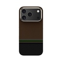 Apple iPhone 17 Pro Uyumlu Kılıf M-safe Şarj Özellikli Karbon Fiber Tasarımlı Benks Prestige ArmorPro Kevlar Kapak