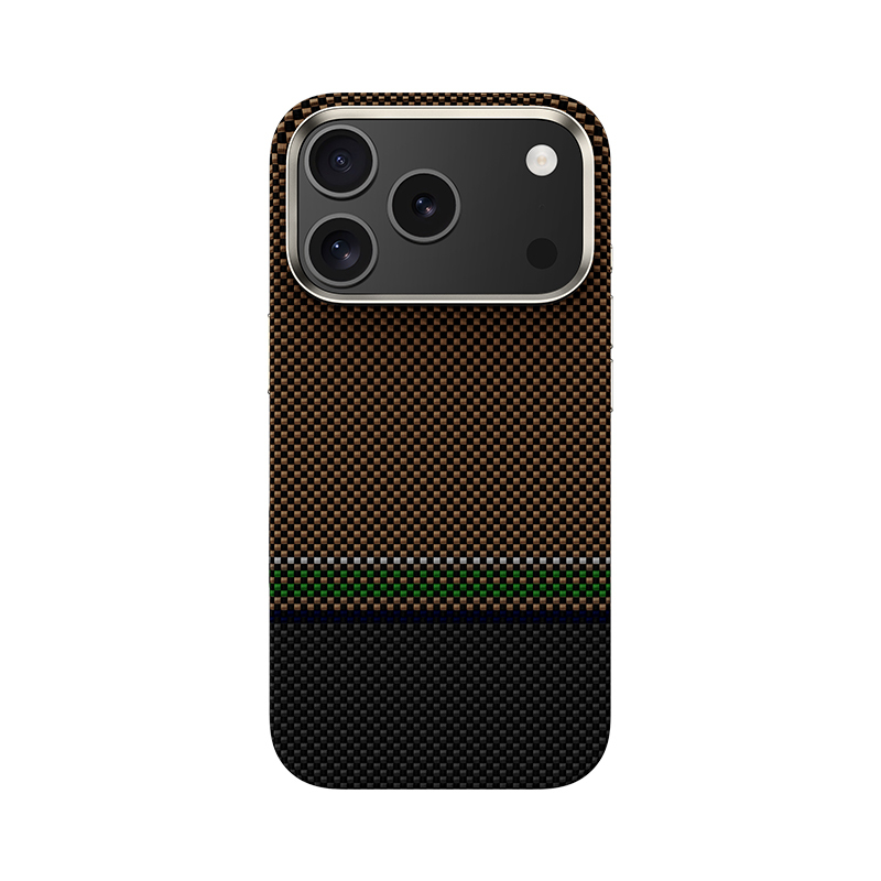[RNZ-TA123051] Apple iPhone 17 Pro Max Uyumlu Kılıf M-safe Şarj Özellikli Karbon Fiber Tasarımlı Benks Prestige ArmorPro Kevlar Kapak