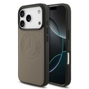 Apple iPhone 17 Pro Uyumlu Kılıf Mercedes Benz Orjinal Lisanslı M-safe Şarj Özellikli Hakiki Deri Nostaljik Yıldız Dizayn Kapak