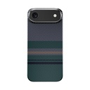 Apple iPhone 17 Air Uyumlu Kılıf M-safe Şarj Özellikli Karbon Fiber Tasarımlı Benks Aurora ArmorAir Kevlar Kapak