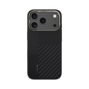 Apple iPhone 17 Pro Uyumlu Kılıf M-safe Şarj Özellikli Karbon Fiber Benks Montage Hybrid ArmorPro Kevlar Kapak