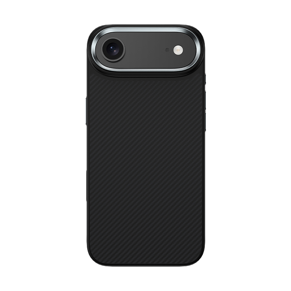 [RNZ-TA122870] Apple iPhone 17 Air Uyumlu Kılıf Karbon Fiber M-safe Şarj Özellikli Benks Hybrid ArmorPro 600D Kevlar Kapak