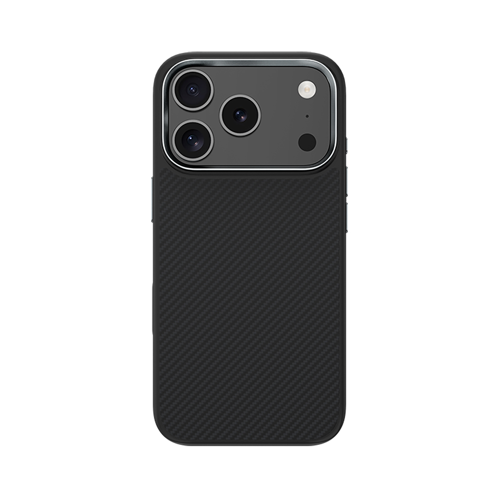 [RNZ-TA122872] Apple iPhone 17 Pro Max Uyumlu Kılıf Karbon Fiber M-safe Şarj Özellikli Benks Hybrid ArmorPro 600D Kevlar Kapak