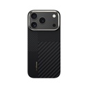 Apple iPhone 17 Pro Uyumlu Kılıf M-safe Şarj Özellikli Karbon Fiber Benks Montage ArmorAir Kevlar Kapak