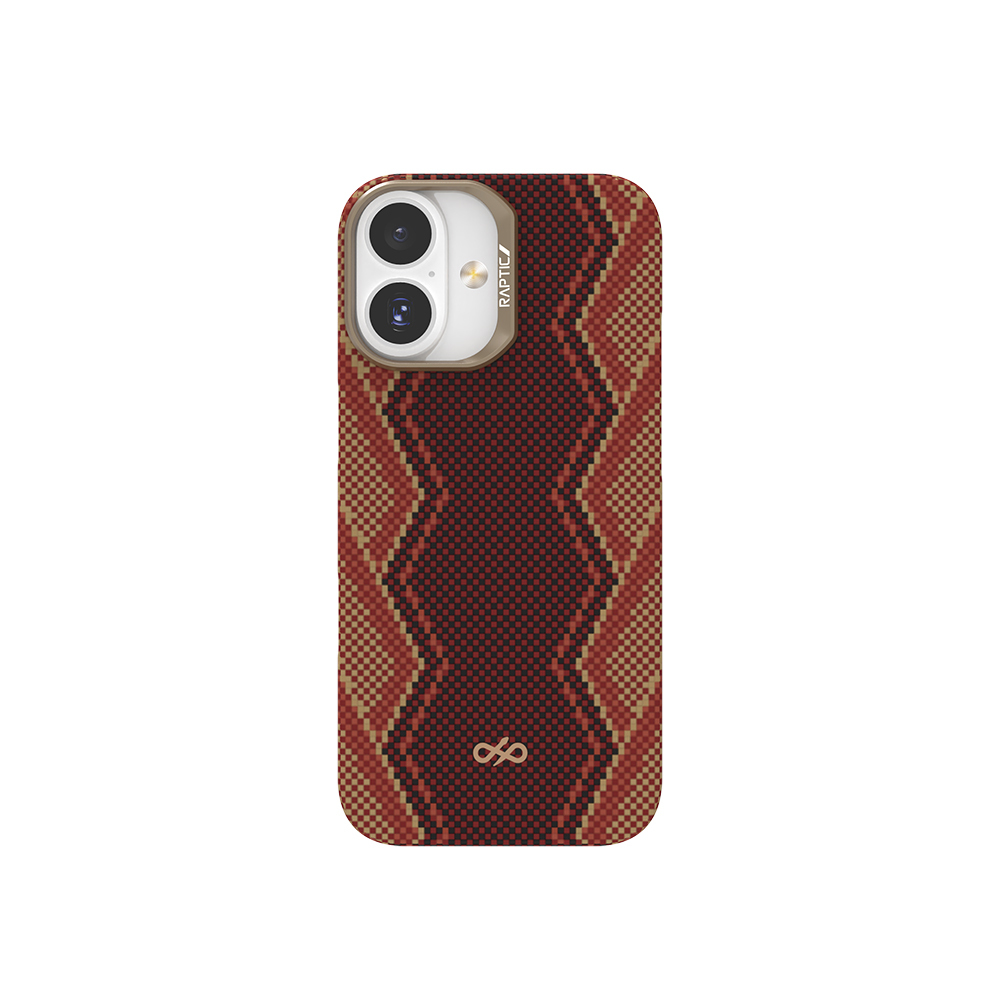 [RNZ-TA123060] Apple iPhone 17 Uyumlu Kılıf M-safe Şarj Özellikli Raptic Aramid Skin Bionic Serisi Kapak