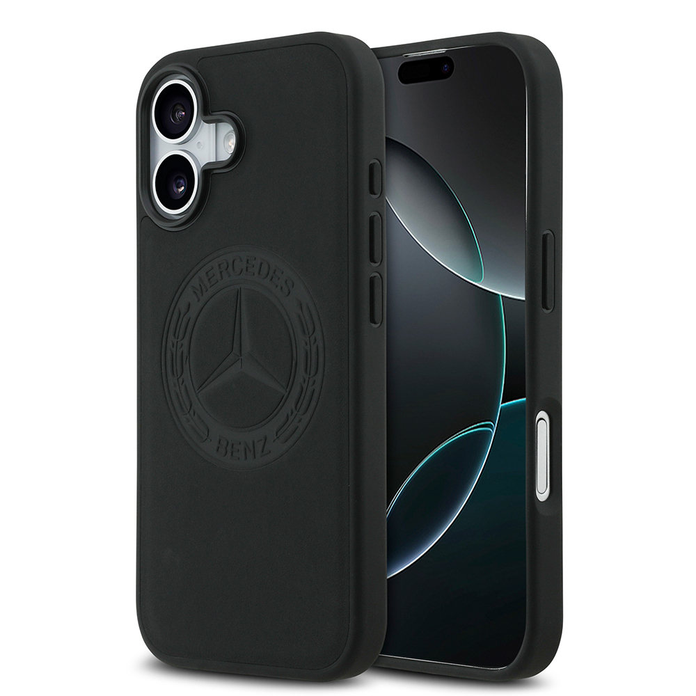 Apple iPhone 17 Uyumlu Kılıf Mercedes Benz Orjinal Lisanslı M-safe Şarj Özellikli Hakiki Deri Nostaljik Yıldız Dizayn Kapak