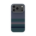 Apple iPhone 17 Pro Max Uyumlu Kılıf M-safe Şarj Özellikli Karbon Fiber Tasarımlı Benks Aurora ArmorPro Kevlar Kapak