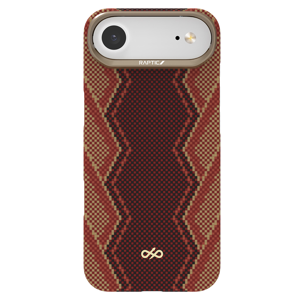 [RNZ-TA123129] Apple iPhone 17 Air Uyumlu Kılıf M-safe Şarj Özellikli Raptic Aramid Skin Bionic Serisi Kapak
