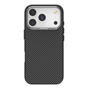 Apple iPhone 17 Pro Uyumlu Kılıf M-safe Şarj Özellikli 600D Metal Kamera Çerçeveli Raptic Aramid Fiber Serisi Kapak