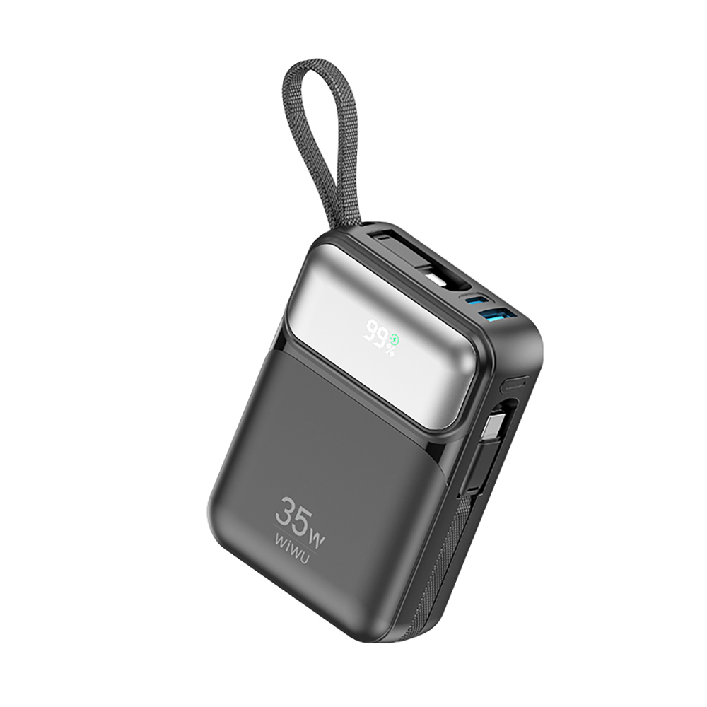 [RNZ-TA121741] Wiwu Wi-P052 Galaxy Serisi Type-C Lightning Çıkışlı Taşınabilir Powerbank PD 35W 10000mAh (Siyah)