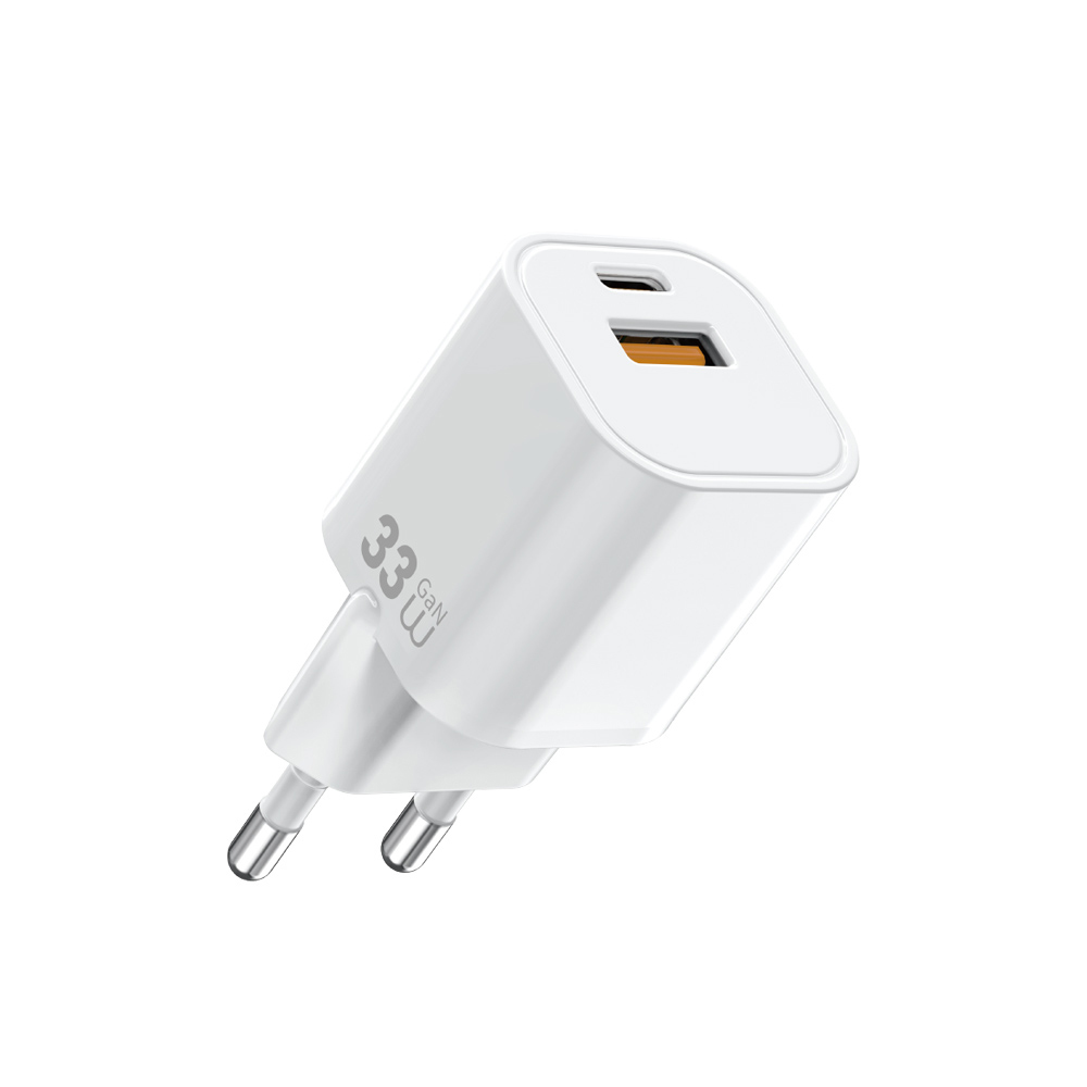[RNZ-TA121733] Wiwu Wi-G017 Cube Serisi Type-C PD & USB-A GaN Tech PD Hızlı Şarj Özellikli Mini Şarj Başlığı 33W