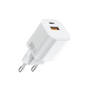 Wiwu Wi-G017 Cube Serisi Type-C PD & USB-A GaN Tech PD Hızlı Şarj Özellikli Mini Şarj Başlığı 33W
