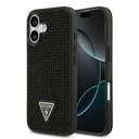 Apple iPhone 17 Uyumlu Kılıf Guess Orjinal Lisanslı Taşlı Arka Yüzey Üçgen Logolu Kapak