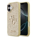 Apple iPhone 17 Uyumlu Kılıf Guess Orjinal Lisanslı 4G Büyük Metal Kamera Çerçeveli ve Logolu Glitter Kapak