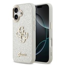 Apple iPhone 17 Uyumlu Kılıf Guess Orjinal Lisanslı 4G Büyük Metal Kamera Çerçeveli ve Logolu Glitter Kapak