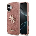 Apple iPhone 17 Uyumlu Kılıf Guess Orjinal Lisanslı 4G Büyük Metal Kamera Çerçeveli ve Logolu Glitter Kapak
