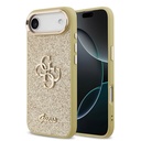 Apple iPhone 17 Air Uyumlu Kılıf Guess Orjinal Lisanslı 4G Büyük Metal Kamera Çerçeveli ve Logolu Glitter Kapak