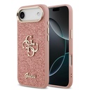 Apple iPhone 17 Air Uyumlu Kılıf Guess Orjinal Lisanslı 4G Büyük Metal Kamera Çerçeveli ve Logolu Glitter Kapak