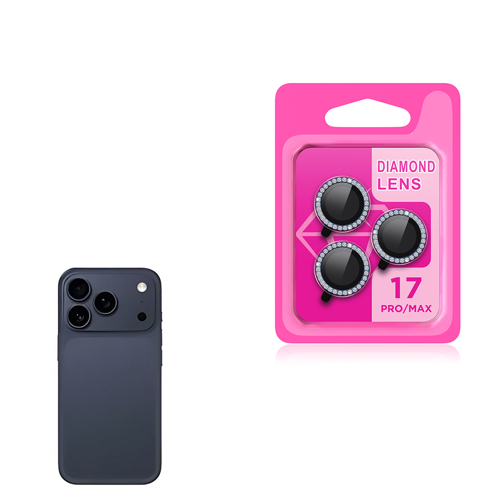 [RNZ-TA123695] Apple iPhone 17 Pro Max Uyumlu Zore CL-06 Kamera Lens Koruyucu (Lacivert)