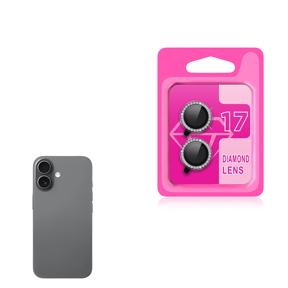 [RNZ-TA123681] Apple iPhone 17 Uyumlu Zore CL-06 Kamera Lens Koruyucu (Gri)