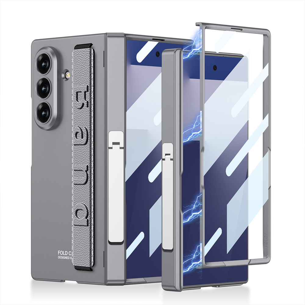 Samsung Galaxy Z Fold 7 Uyumlu Kılıf Zore Kıpta KPT-01 Standlı Kapak
