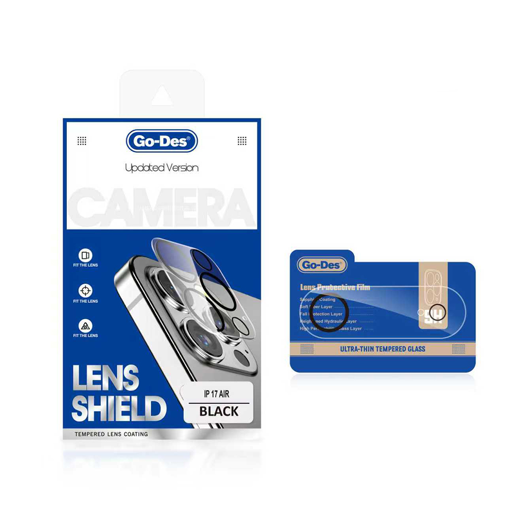 [RNZ-TA123745] Apple iPhone 17 Air Uyumlu Go Des Lens Shield CL-14 Kamera Lens Koruyucu