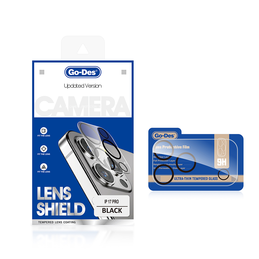 [RNZ-TA123746] Apple iPhone 17 Pro Uyumlu Go Des Lens Shield CL-14 Kamera Lens Koruyucu