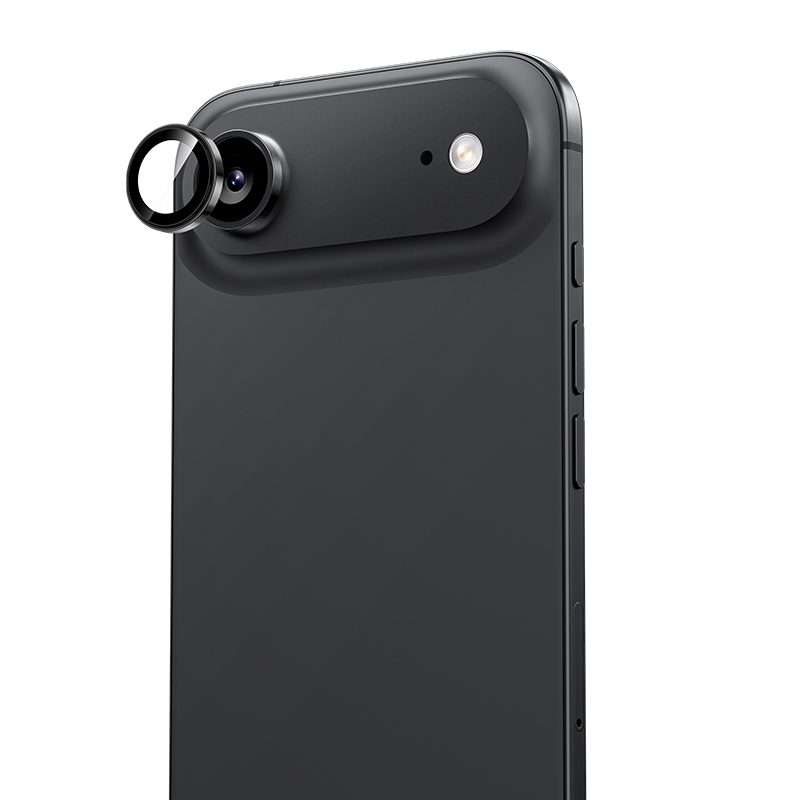 [RNZ-TA122766] Apple iPhone 17 Air Uyumlu Benks DR Safir Kamera Lens Koruyucu (Siyah)