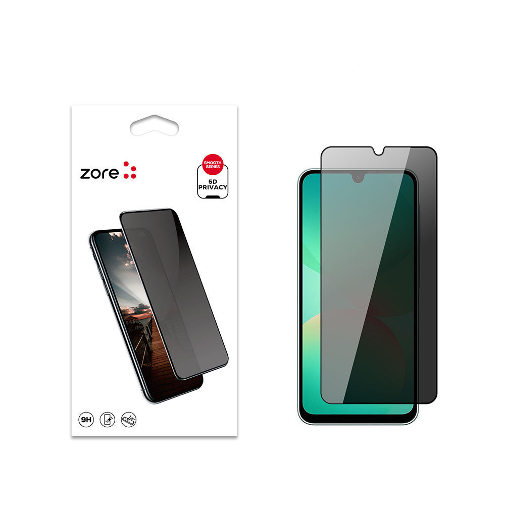 [RNZ-TA121240] Samsung Galaxy A26 Uyumlu Zore New 5D Privacy Temperli Ekran Koruyucu