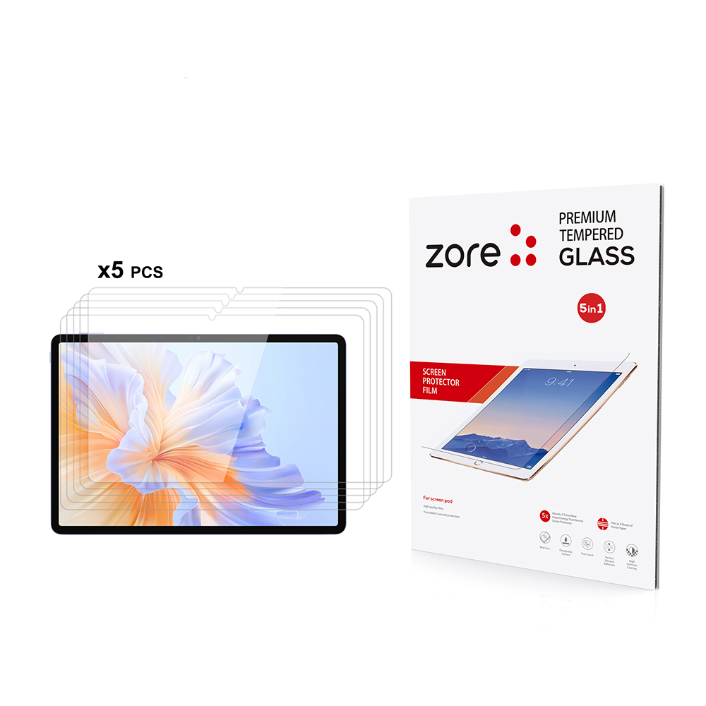 [RNZ-TA122624] Honor Pad V9 Uyumlu Zore 5in1 Tablet Temperli Cam Ekran Koruyucu