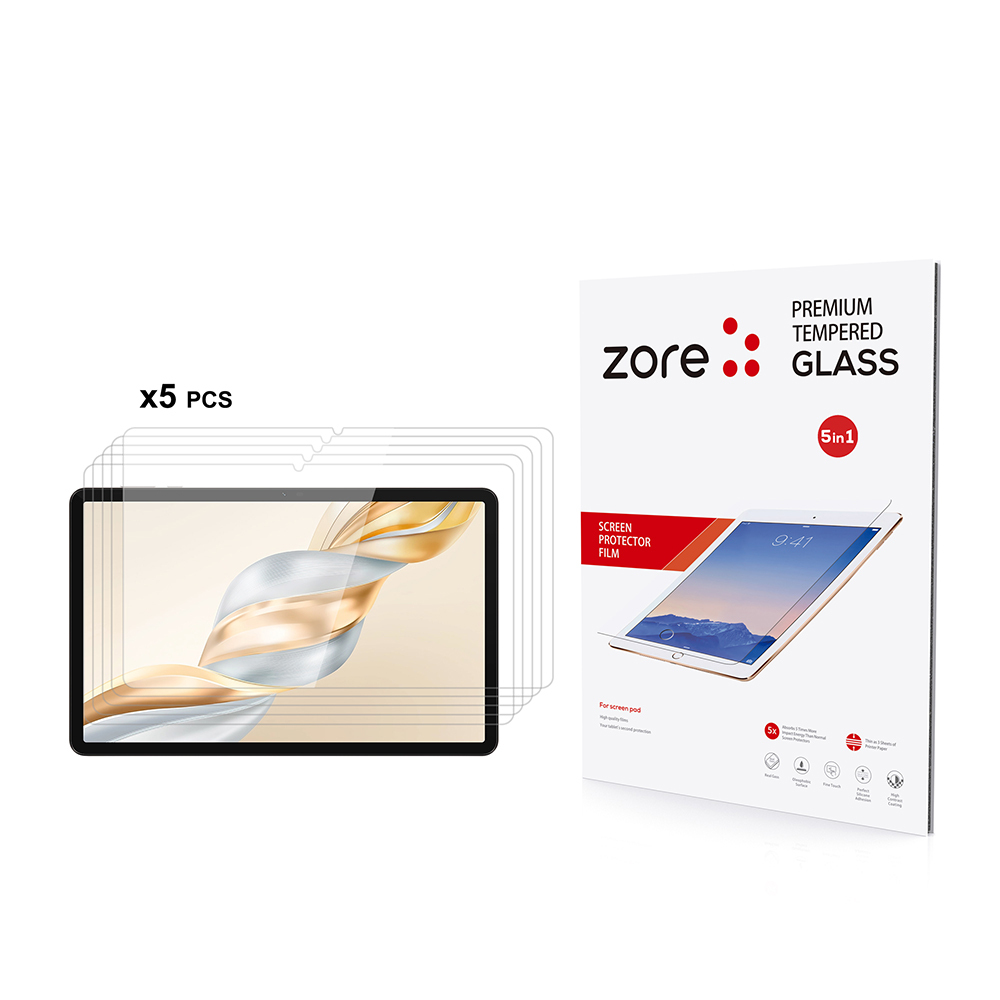 [RNZ-TA122625] Honor Pad X9A Uyumlu Zore 5in1 Tablet Temperli Cam Ekran Koruyucu