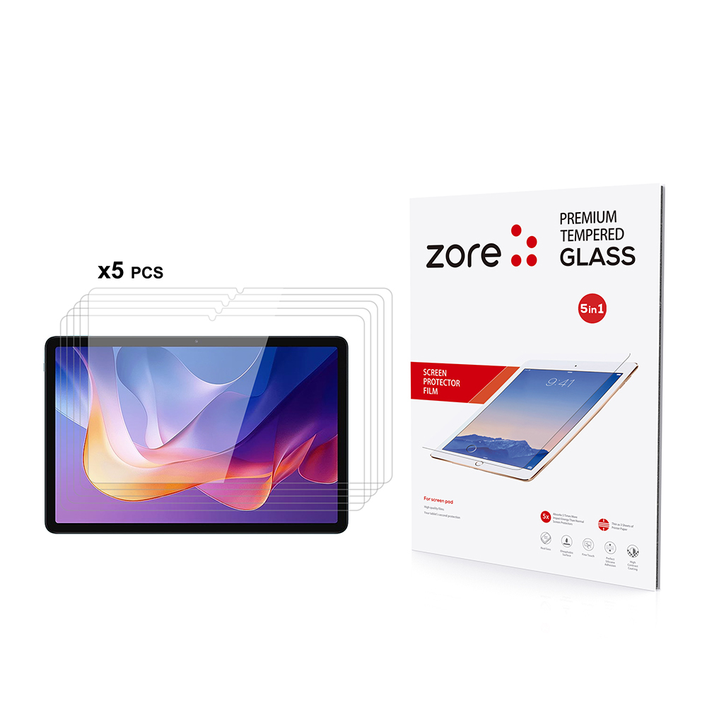 [RNZ-TA122626] Xiaomi Redmi Pad 2 Uyumlu Zore 5in1 Tablet Temperli Cam Ekran Koruyucu