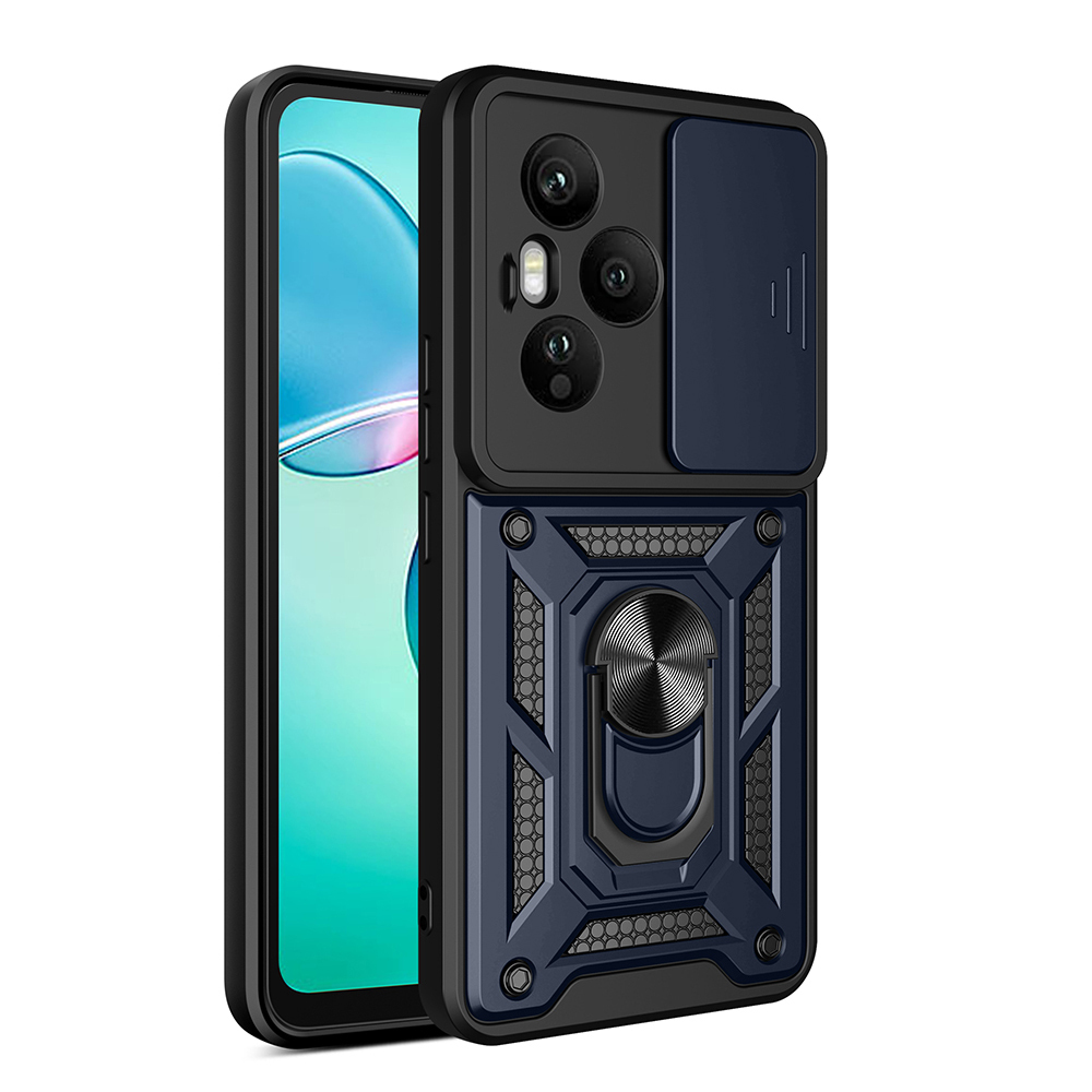Honor 400 Pro Uyumlu Kılıf Magnetik Standlı Kamera Korumalı Zore Sürgülü Vega Kapak