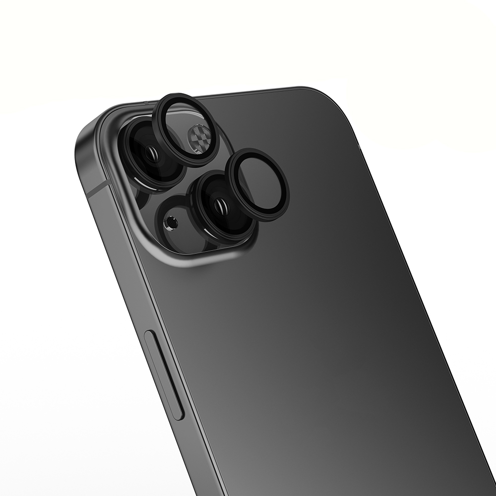 [RNZ-TA122649] Apple iPhone 15 Uyumlu Zore Mikro Kamera Lens Koruyucu (Siyah)