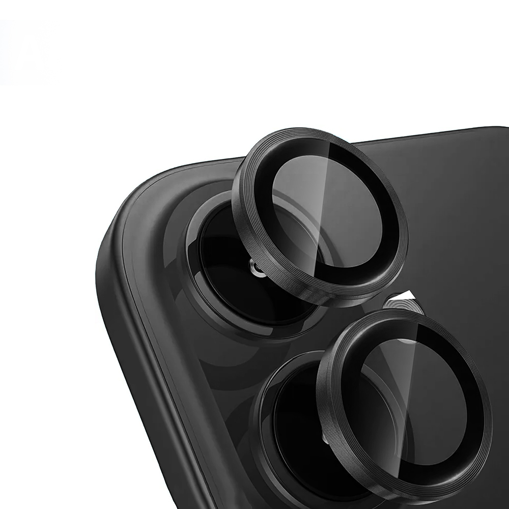 [RNZ-TA122665] Apple iPhone 17 Uyumlu Zore Mikro Kamera Lens Koruyucu (Siyah)