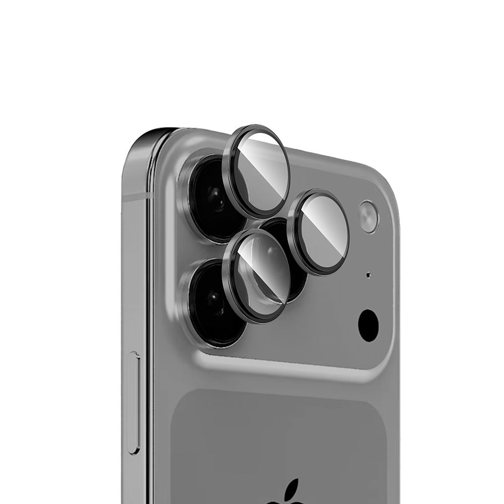 [RNZ-TA122679] Apple iPhone 17 Pro Max Uyumlu Zore Mikro Kamera Lens Koruyucu (Gri)